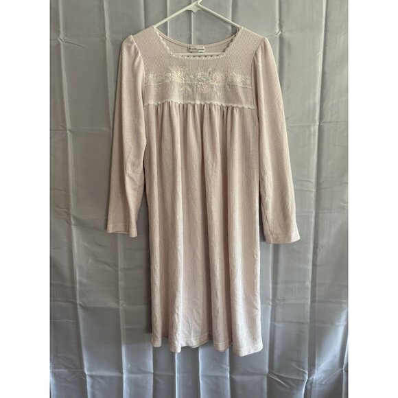 Miss Elaine Other - Vintage 1980s Miss Elaine‎ Pink Floral Grandma Nightgown Nightie Modest Small